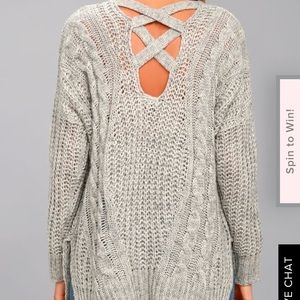 Lulus Grey knit sweater